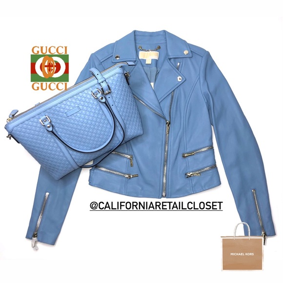 MICHAEL KORS LEATHER MOTO JACKET - Picture 7 of 7